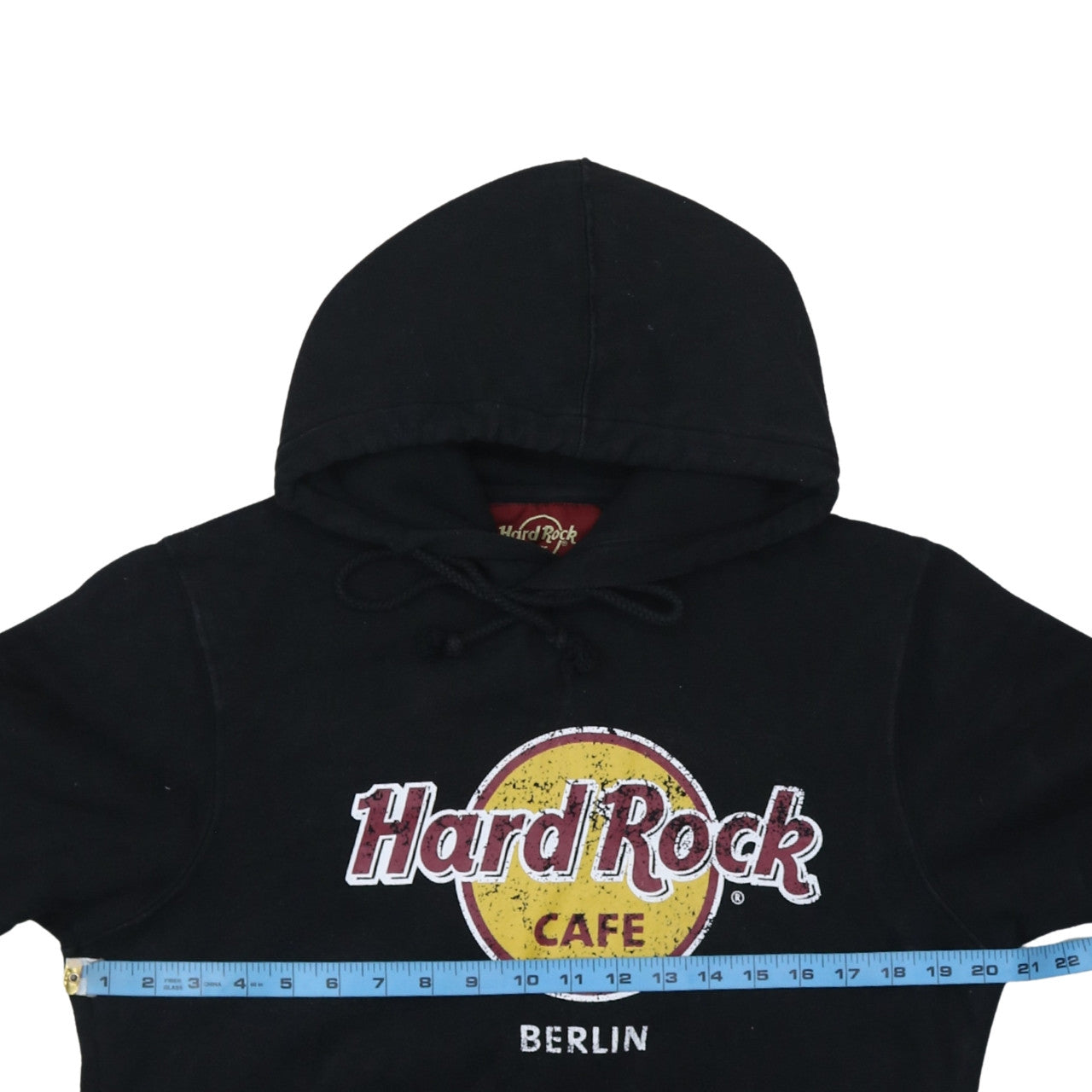 Hard Rock Cafe Berlin Women's Black Medium Pullover Hoodie Cotton Blend