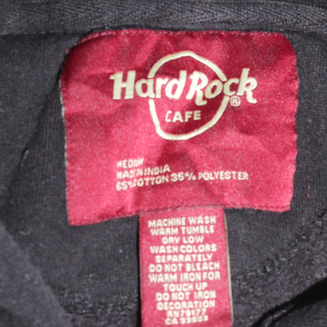 Hard Rock Cafe Berlin Women's Black Medium Pullover Hoodie Cotton Blend
