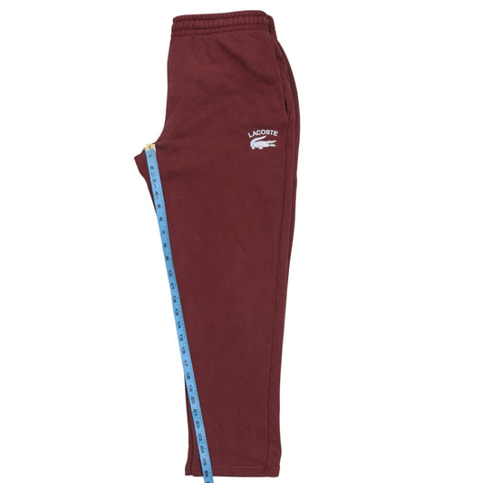 Lacoste Men Brown Tapered Fit Cotton Sweatpants Size M