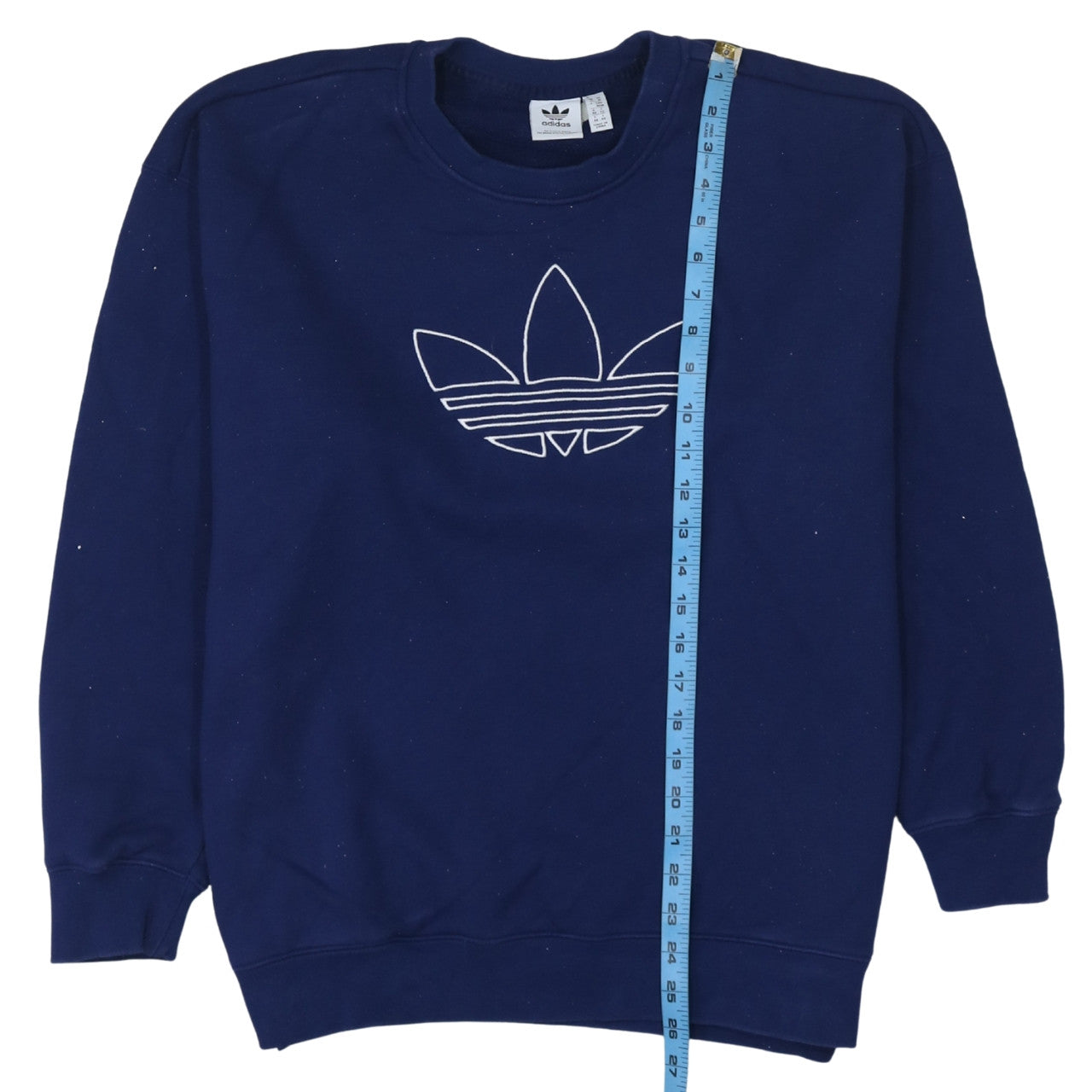 Adidas Women Navy Blue Crew Neck Pullover Sweatshirt UK 14