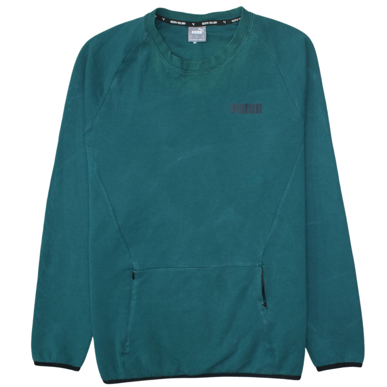 Puma Men's Green XL Crew Neck Pullover Sweatshirt