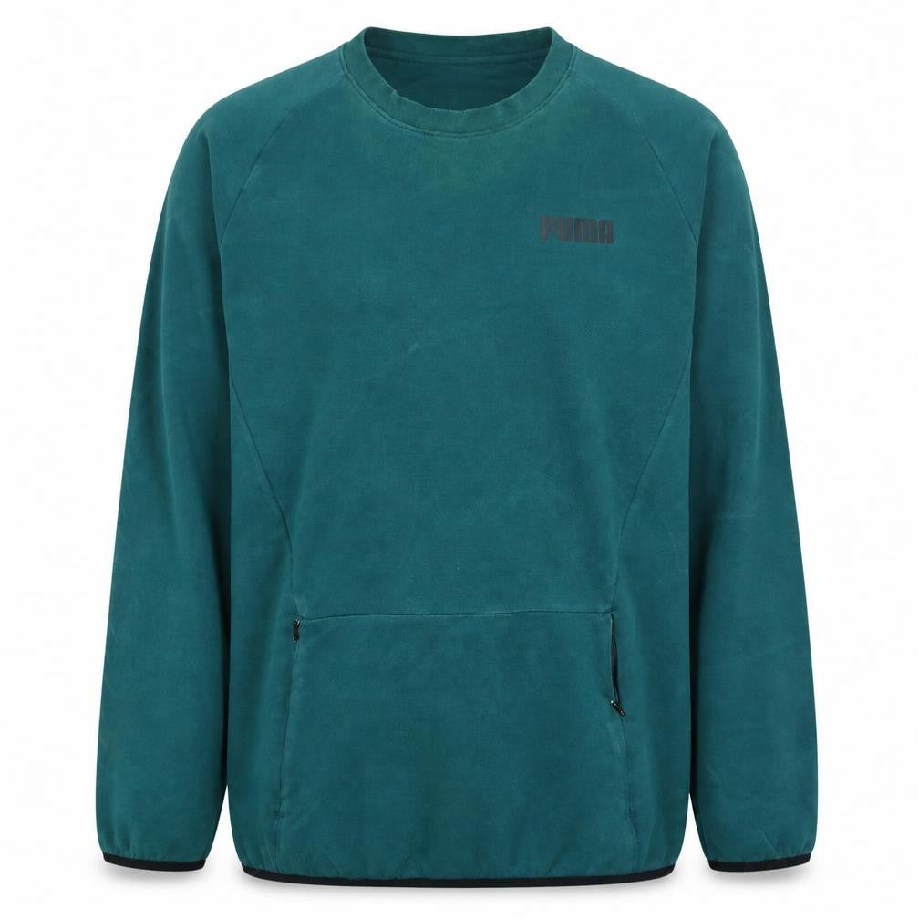 Puma Men's Green XL Crew Neck Pullover Sweatshirt