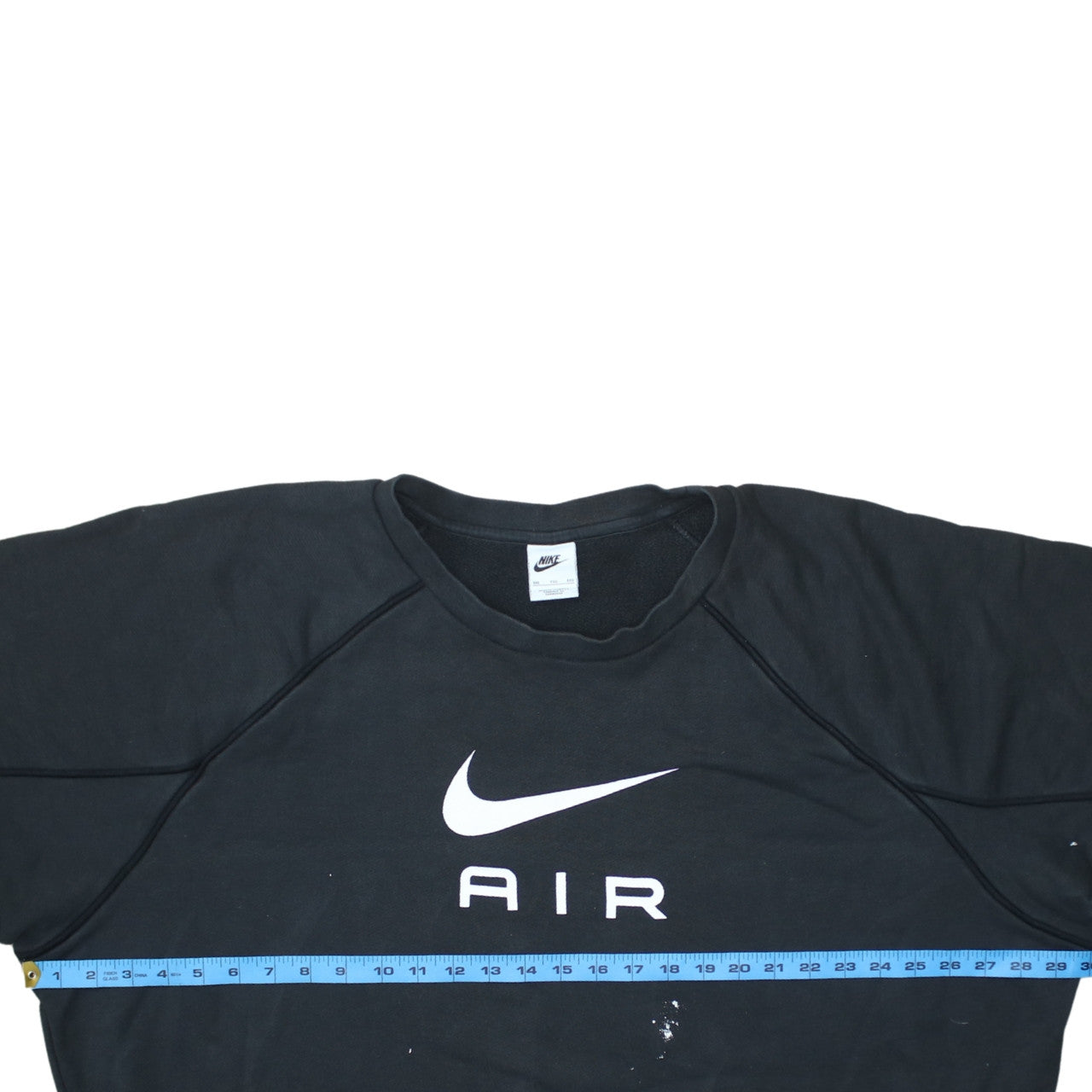 Nike Mens Black Air Logo Crew Neck Cotton Sweatshirt M