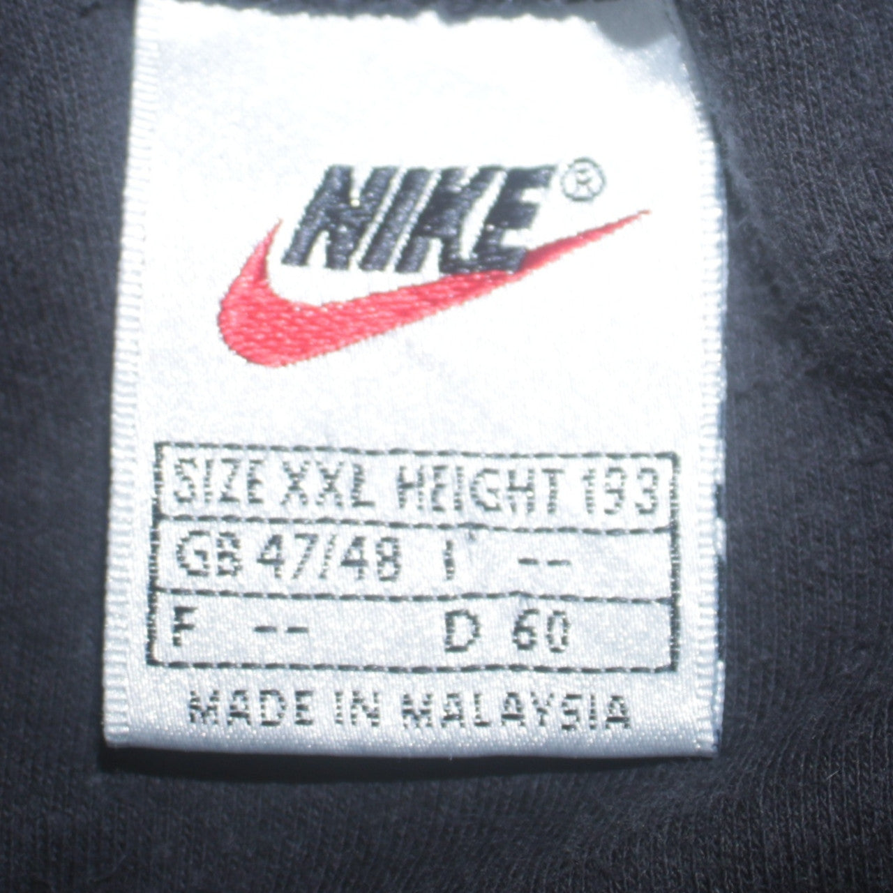 Nike Men's Black 2XL High Neck Pullover Sweatshirt Retro Logo