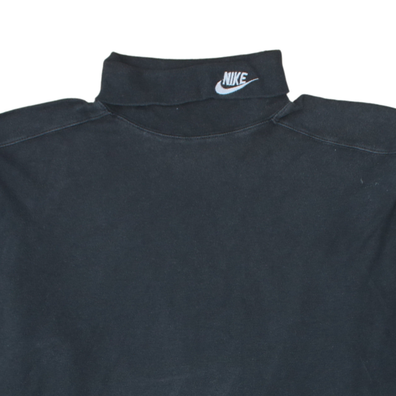 Nike Men's Black 2XL High Neck Pullover Sweatshirt Retro Logo
