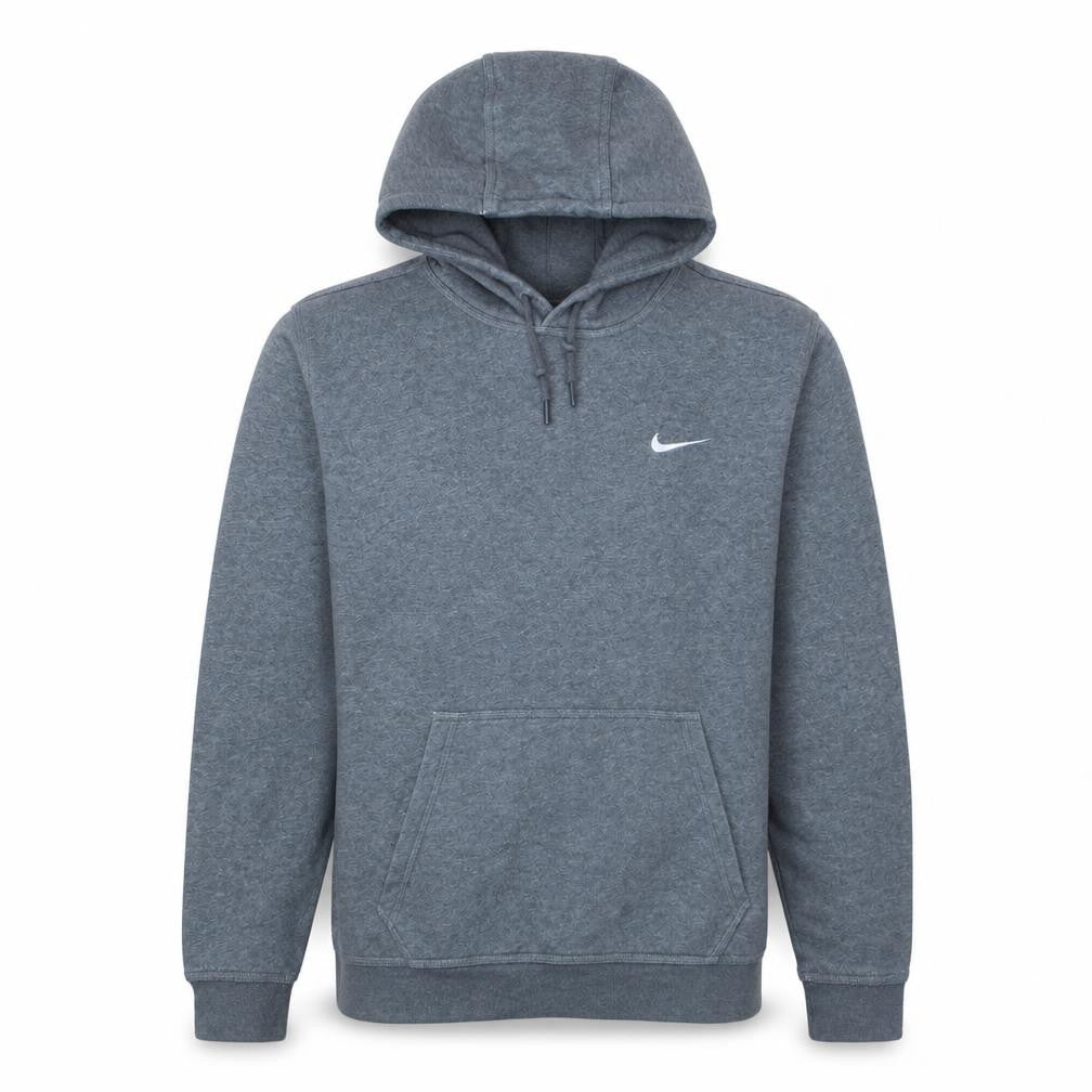Nike Men Grey Pullover Hoodie L Regular Fit Fleece Sportswear