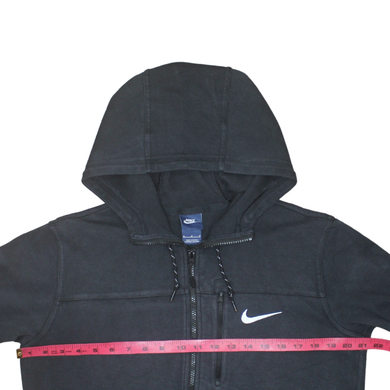 Nike Mens Black Full Zip Hoodie Size M Fleece Sportswear