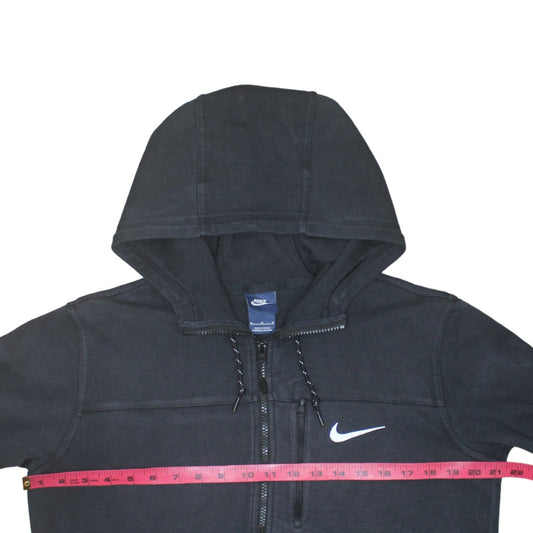 Nike Mens Black Full Zip Hoodie Size M Fleece Sportswear