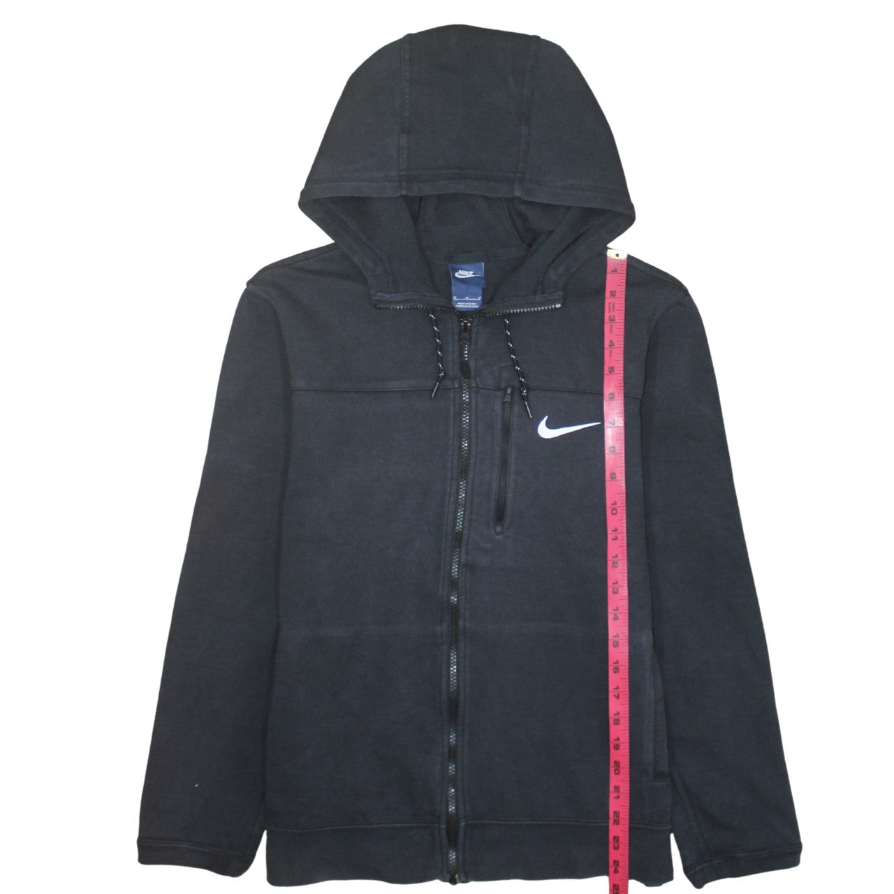 Nike Mens Black Full Zip Hoodie Size M Fleece Sportswear