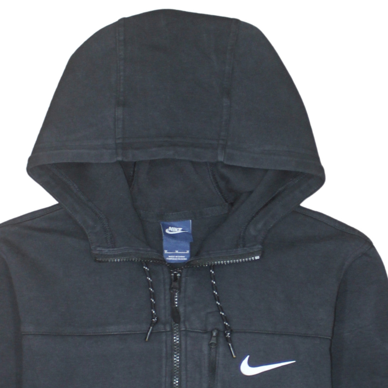 Nike Mens Black Full Zip Hoodie Size M Fleece Sportswear