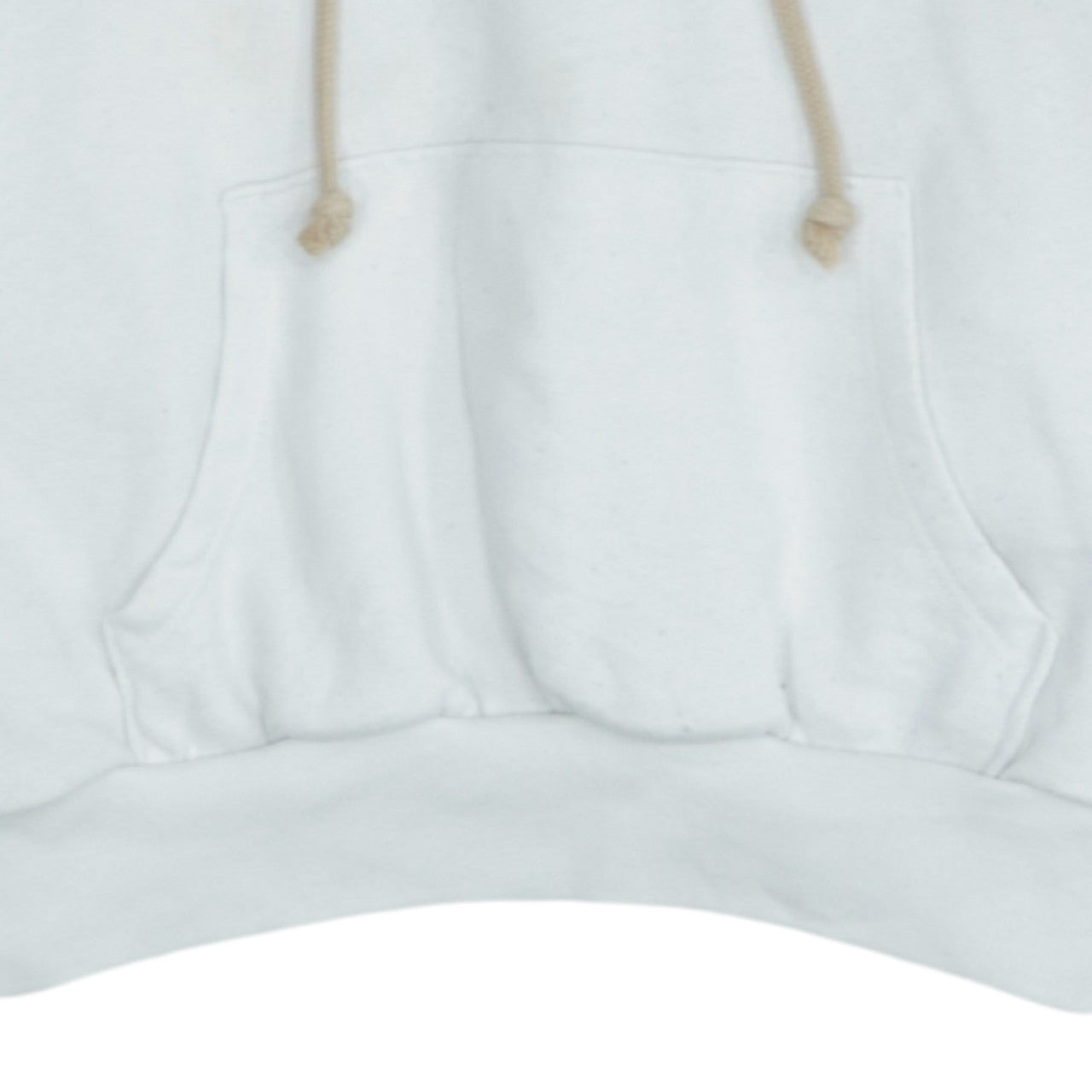 Levi's Womens White XS Pullover Hoodie Logo Front Cotton Blend
