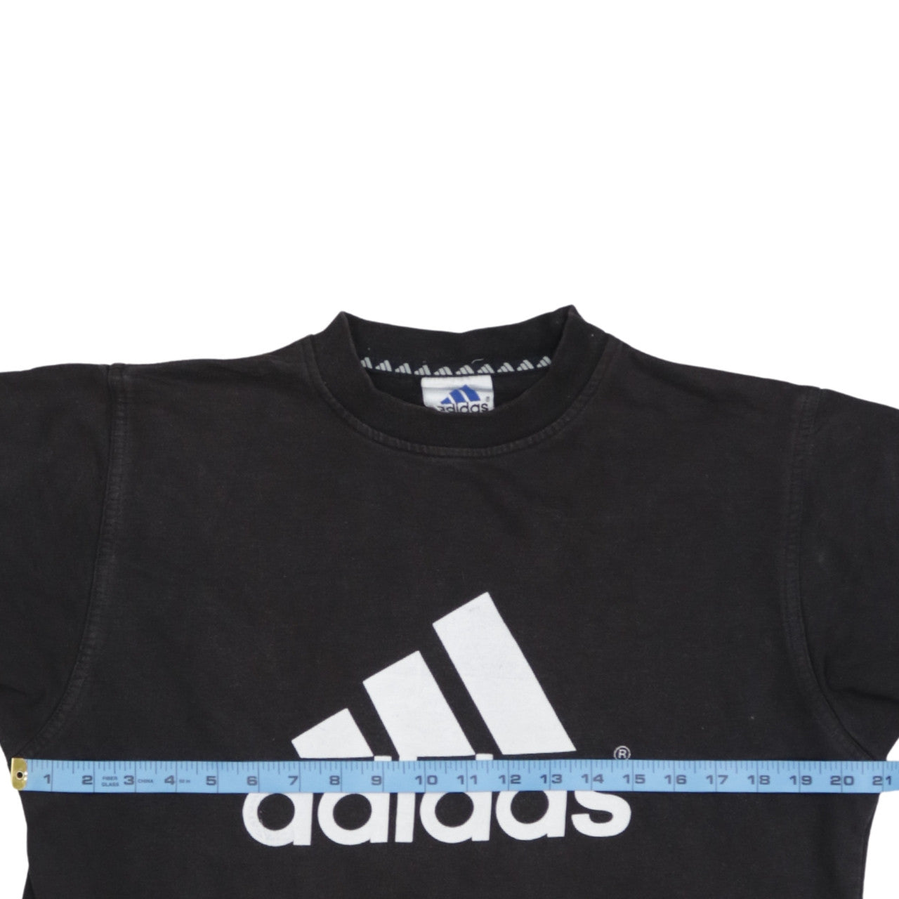 Adidas Boys Black 2XL Pullover Sweatshirt with Large Logo