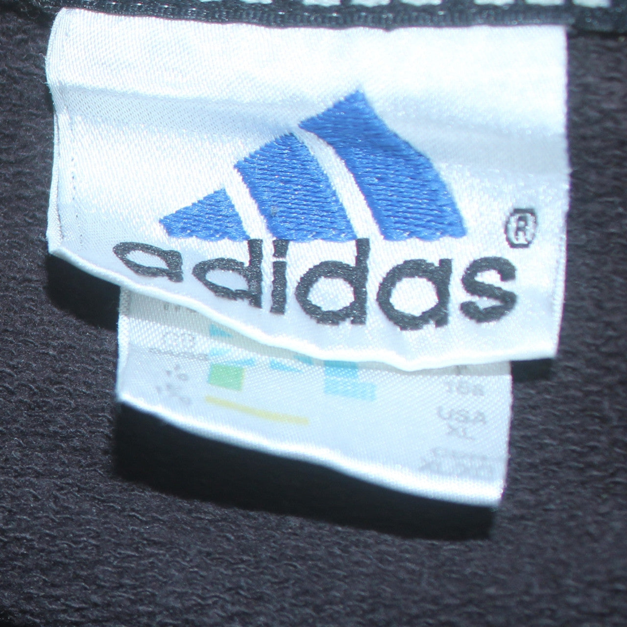 Adidas Boys Black 2XL Pullover Sweatshirt with Large Logo