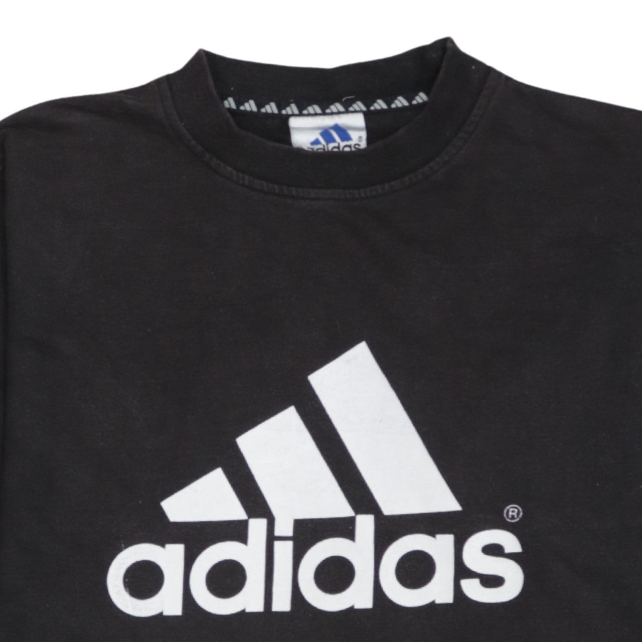 Adidas Boys Black 2XL Pullover Sweatshirt with Large Logo