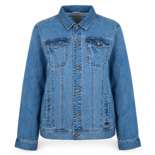 LFT Women Blue Denim Basic Jacket Size 14 Classic Casual Style