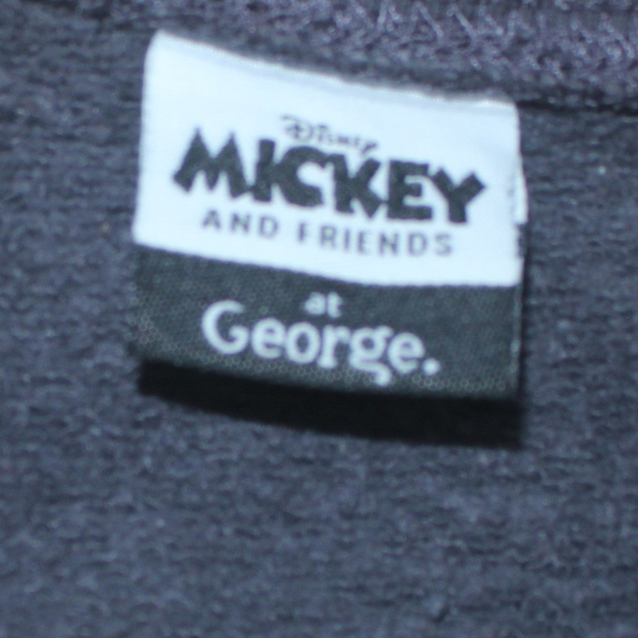 George Disney Women's Black Sweatshirt XL 24-26 Minnie & Mickey Graphic Winter Pullover