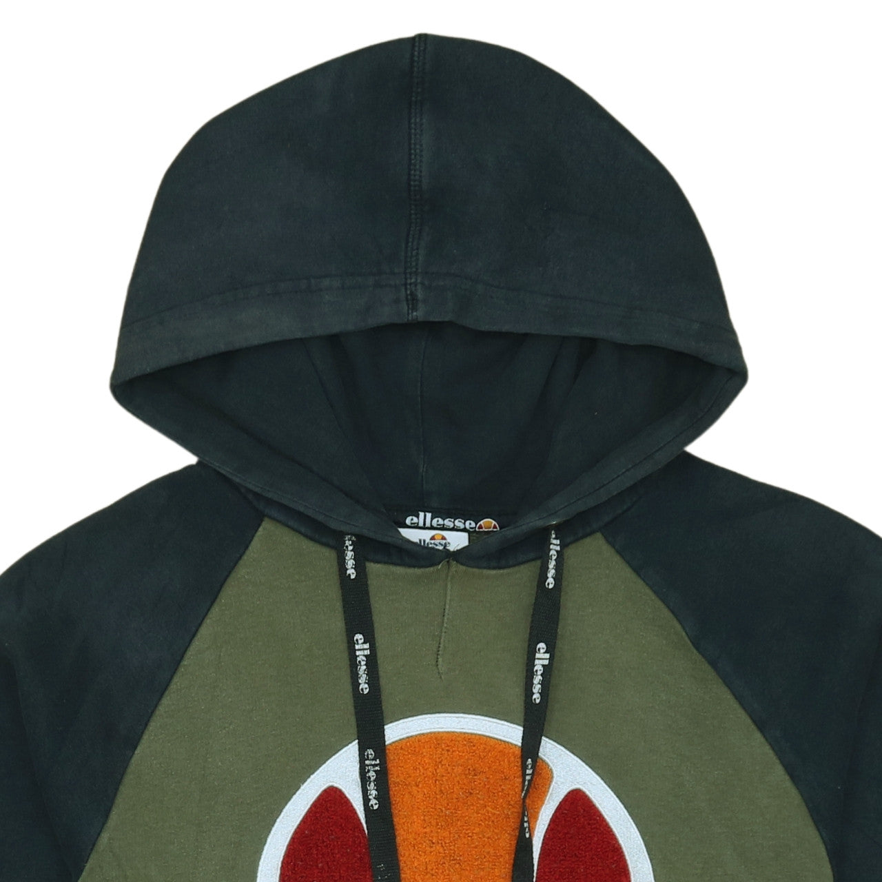 Ellesse Mens Green Pullover Hoodie Small Logo Sportswear