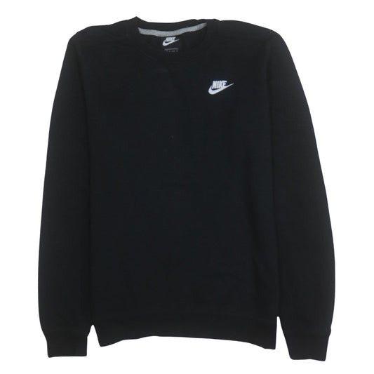Nike Men's Black Crew Neck Pullover Sweatshirt XS Regular Fit