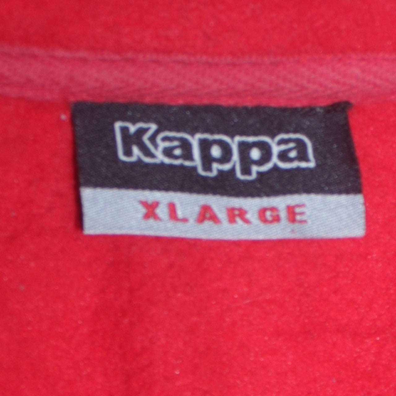 Kappa Men's Red Fleece Full Zip Jacket Size XL Regular Fit