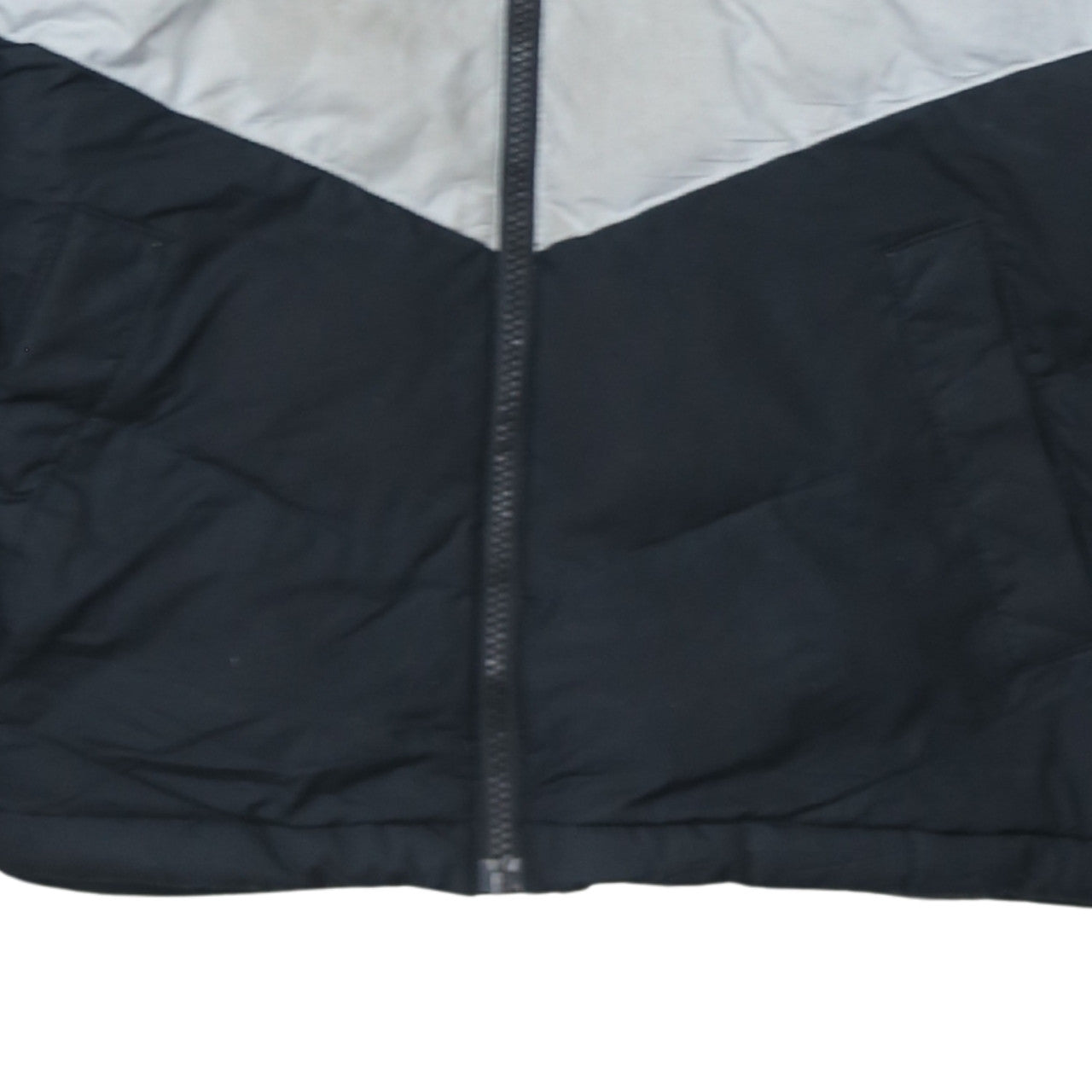 Nike Boys Black Colourblock Hooded Puffer Jacket Size 158 XL Winter Coat