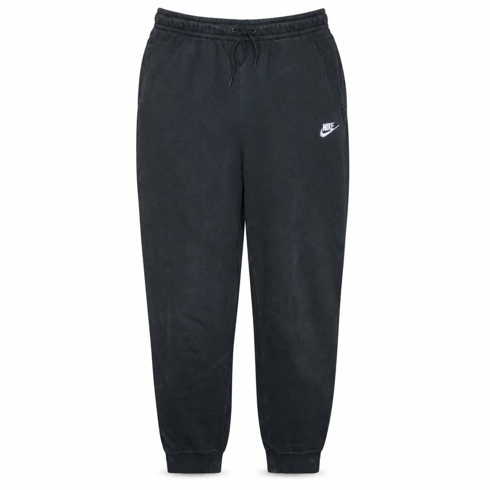 Nike Men's Black XL Fleece Sweatpants with Logo and Drawstring Waist