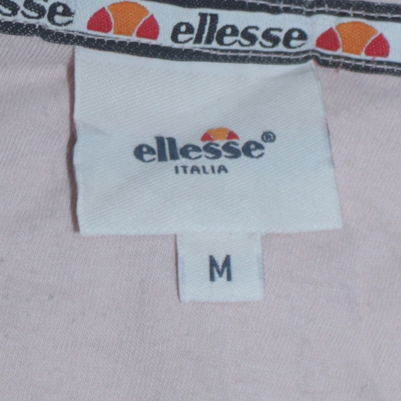 Ellesse Womens Pink Short Sleeve Cotton Logo T-Shirt Size M