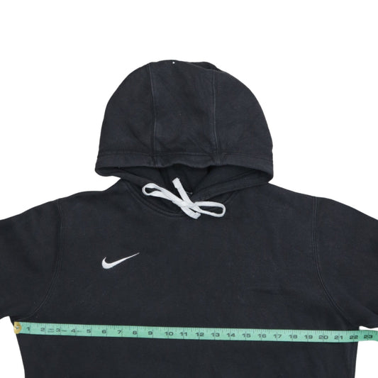Nike Mens Black Pullover Hoodie Sweatshirt M Regular Fit Fleece