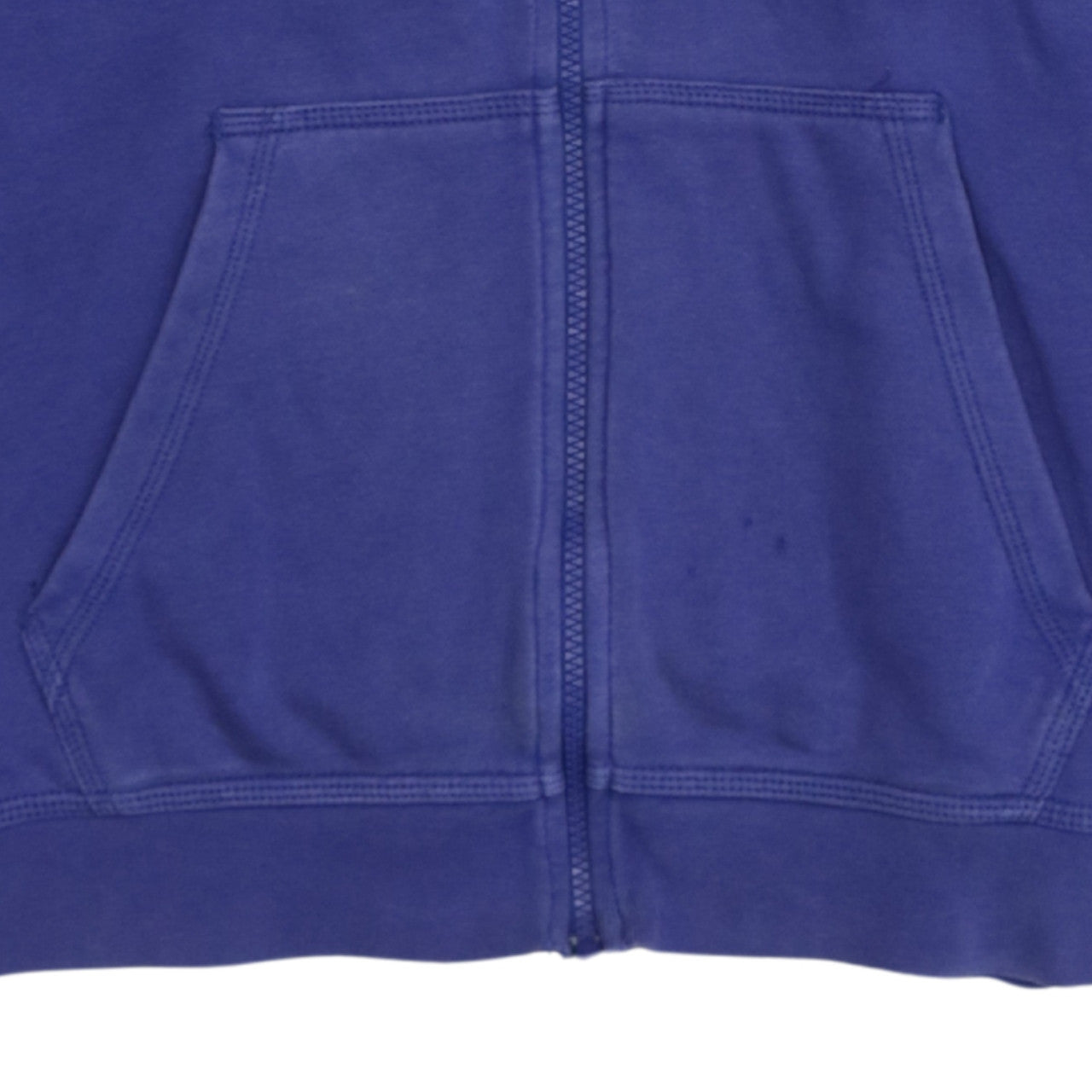 Nike Women Blue Full Zip Hoodie Size M Cotton Blend