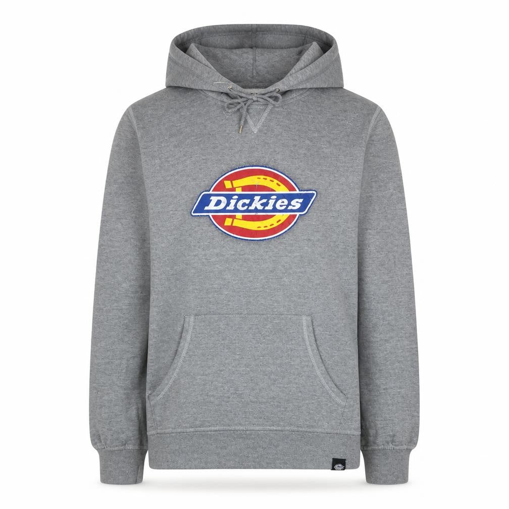 Dickies Men's Grey Small Pullover Hoodie with Logo Graphic