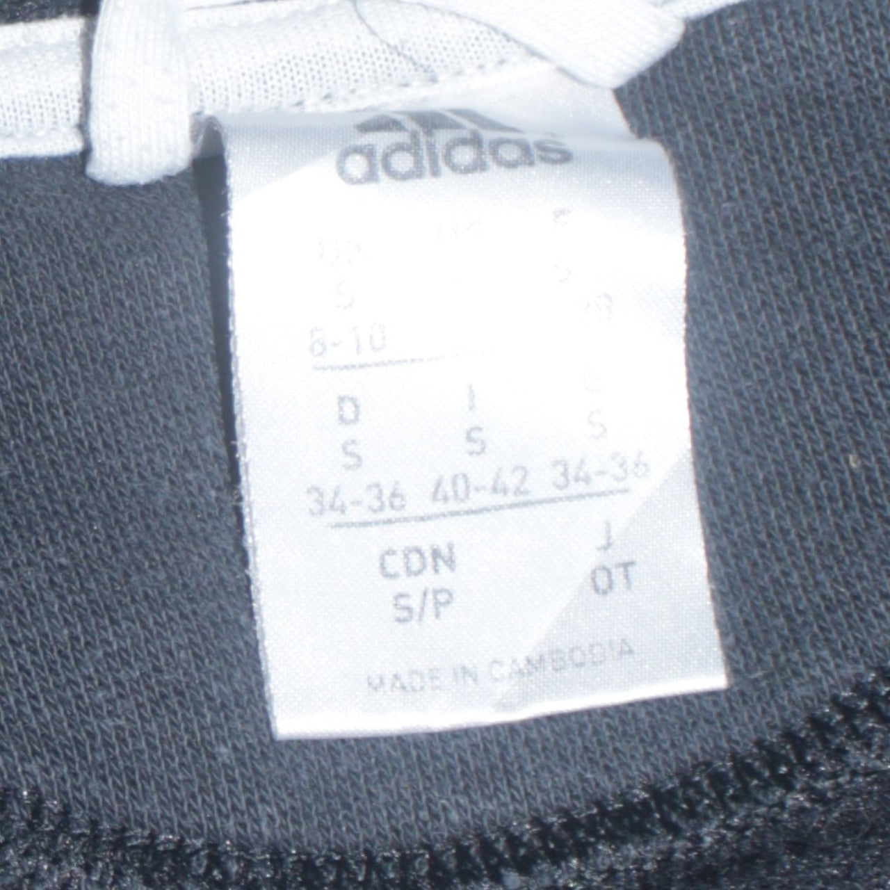 Adidas Women Black Full Zip Hoodie S Hooded Sweatshirt 8-10 UK