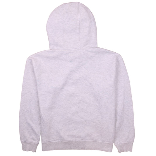 Disney Women Grey Stitch Pullover Hoodie Size S 10/12 Lined Cotton