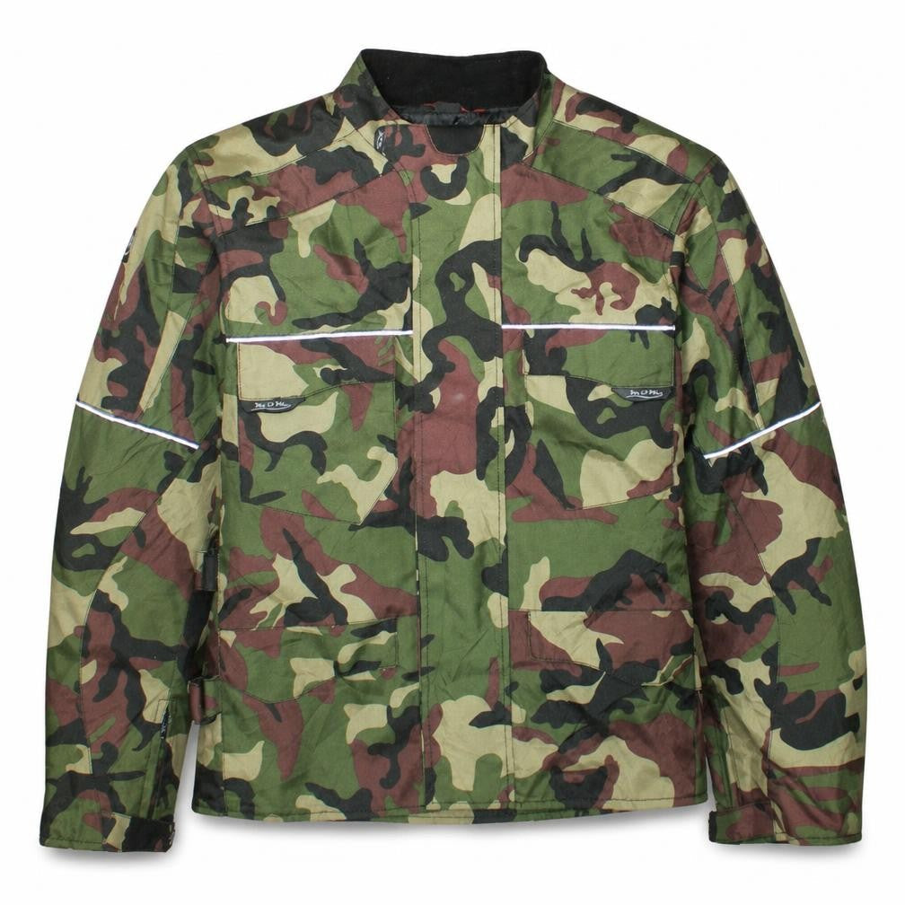 MDM Mens Green Camouflage Full Zip Sweatshirt Jacket 2XL