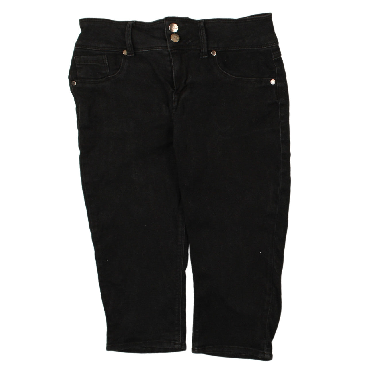 1822 Denim Women's Black Size 10 Bermuda Stretch Shorts