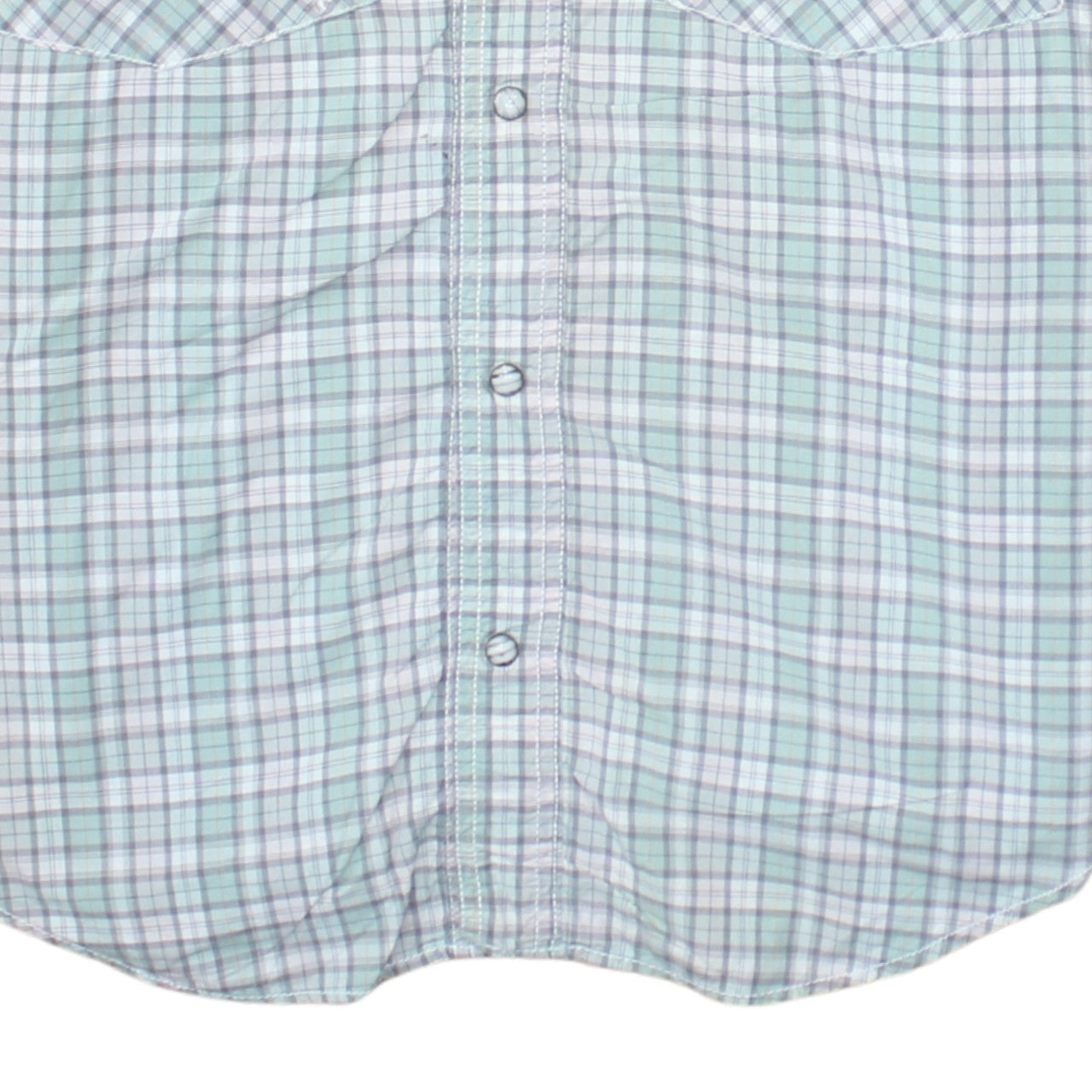 Levi's Men's Green Check Long Sleeve Western Shirt Size S