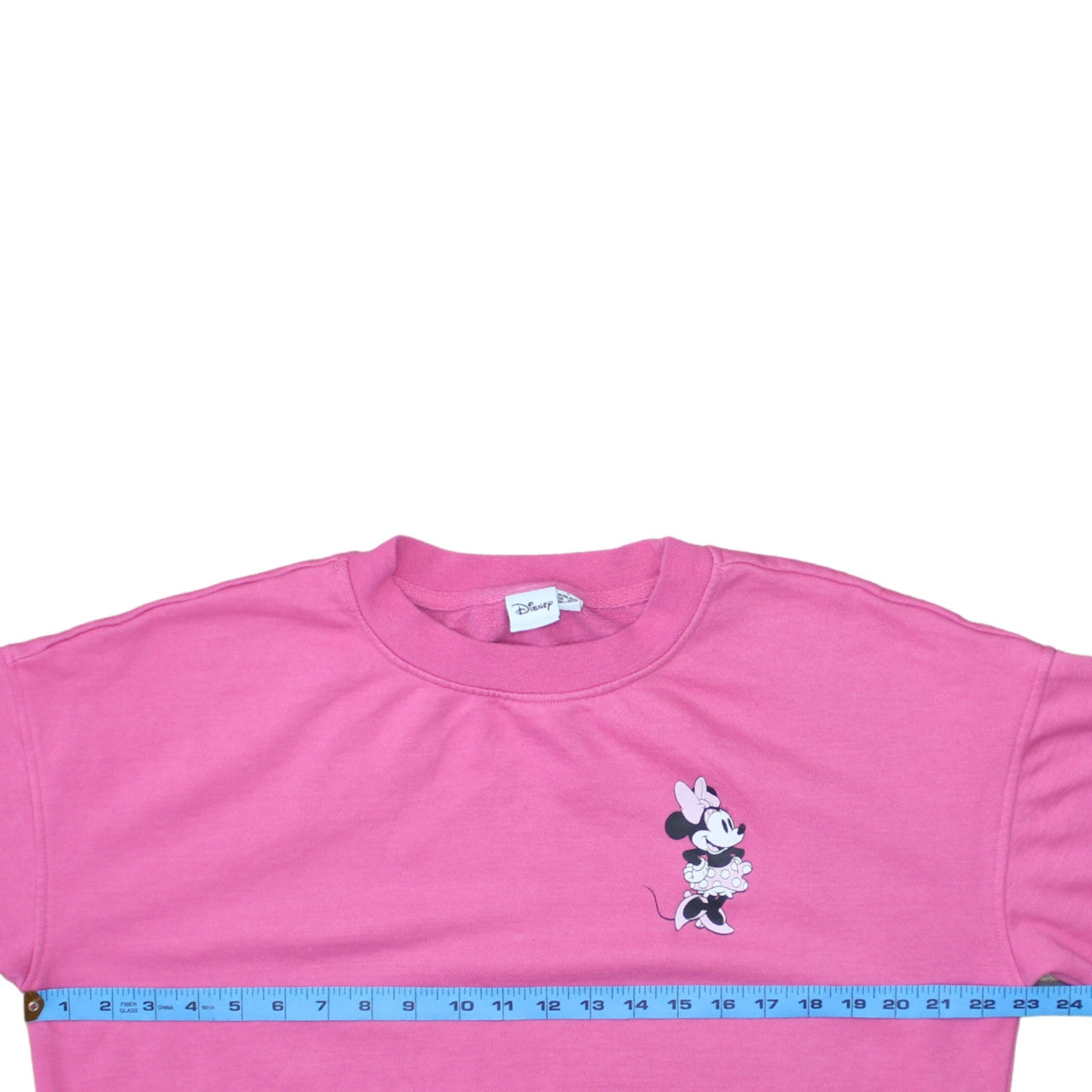 Disney Women’s Pink Minnie Mouse Pullover Sweatshirt Size S