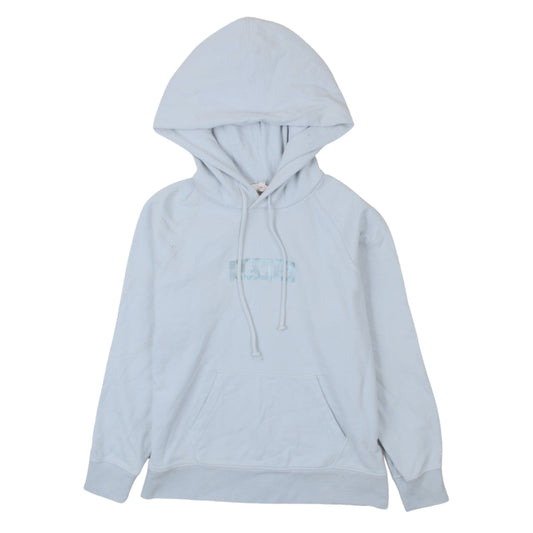 Levi's Womens Light Blue XS Pullover Hoodie with Logo Print