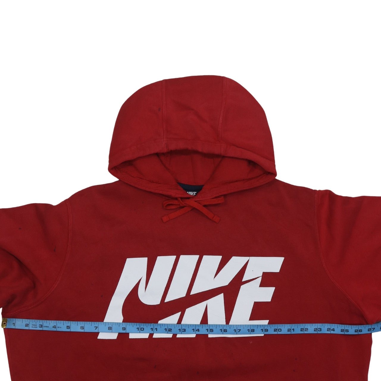 Nike Mens Red 2XL Pullover Hoodie Fleece Logo Sweatshirt