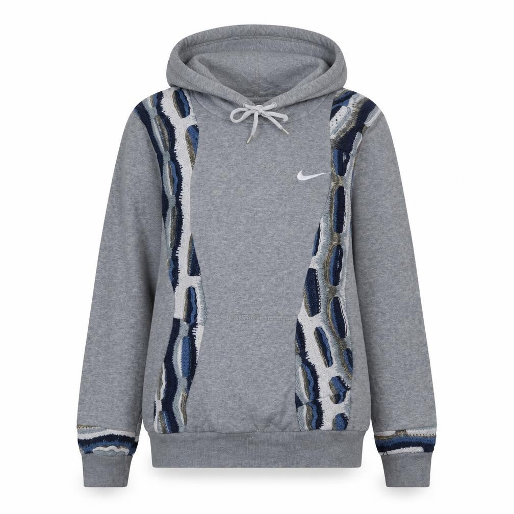 Nike Women's Grey Embroidered Pullover Hoodie Size S