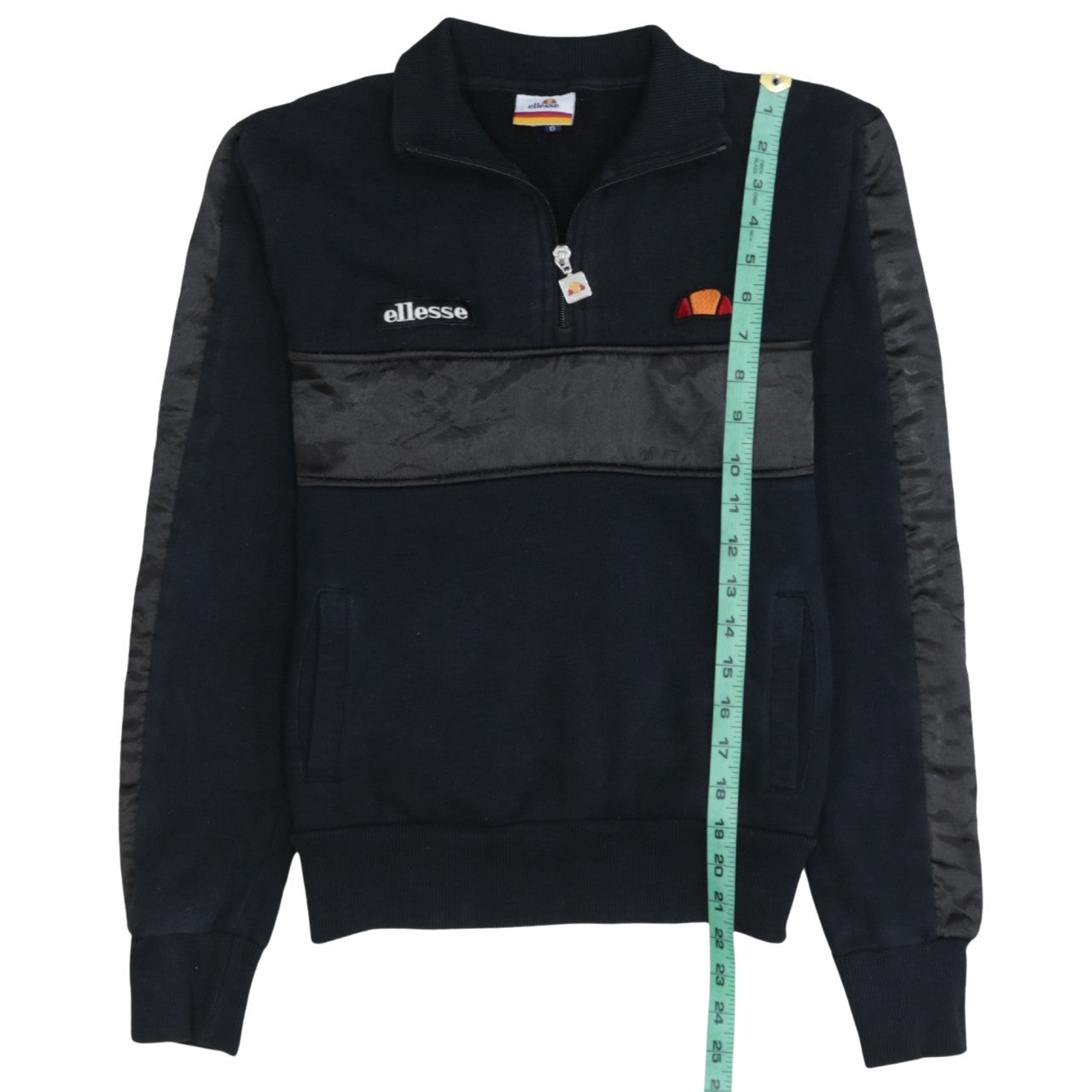 Ellesse Womens Black Size 6 1/4 Zip Pullover Sweatshirt