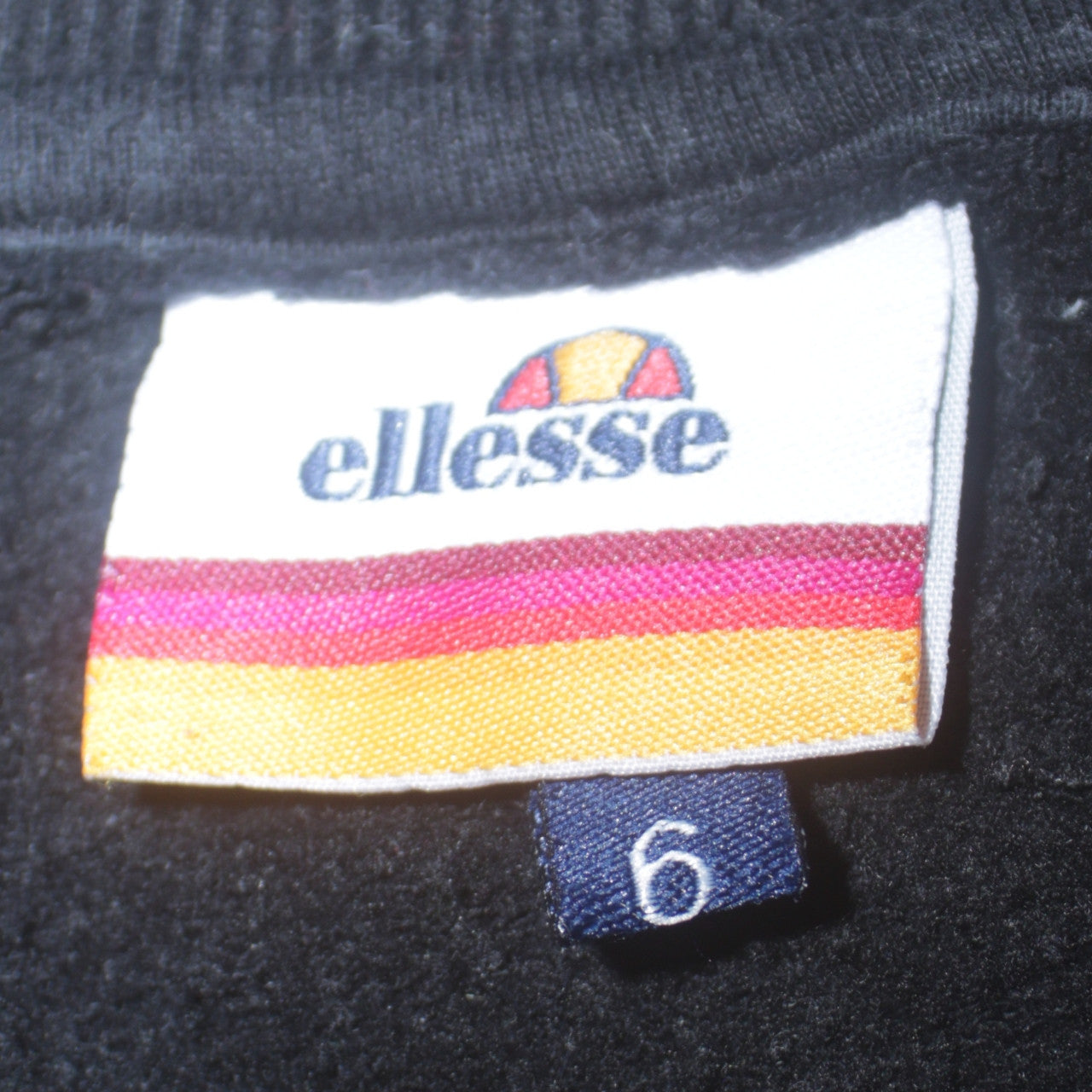 Ellesse Womens Black Size 6 1/4 Zip Pullover Sweatshirt