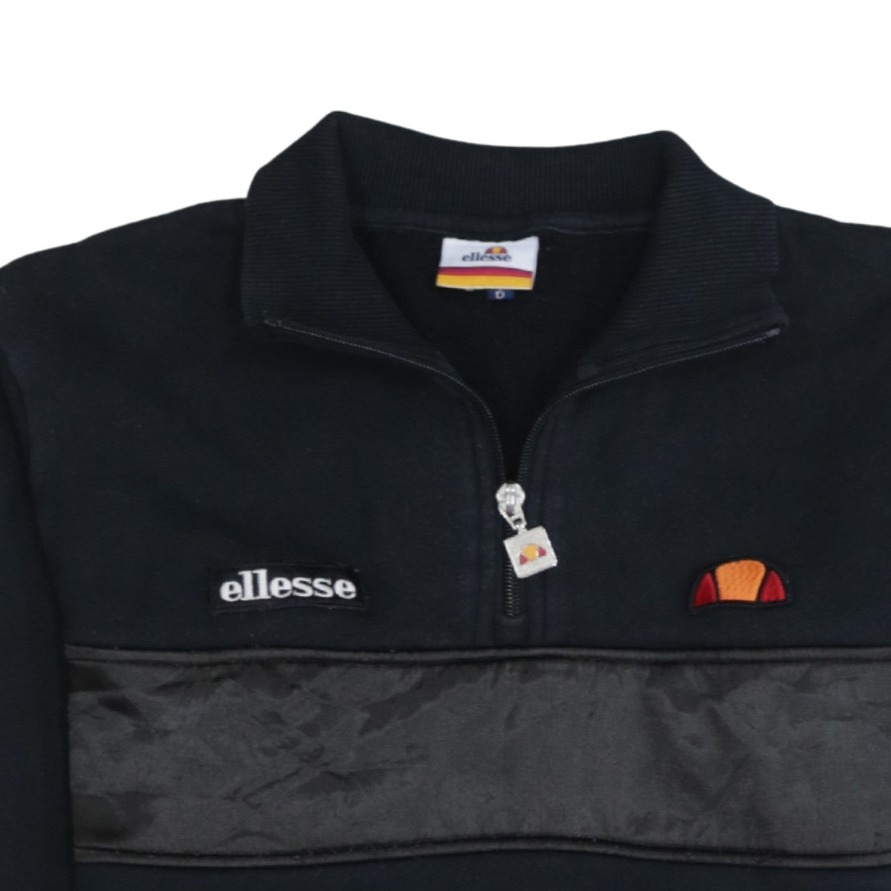 Ellesse Womens Black Size 6 1/4 Zip Pullover Sweatshirt