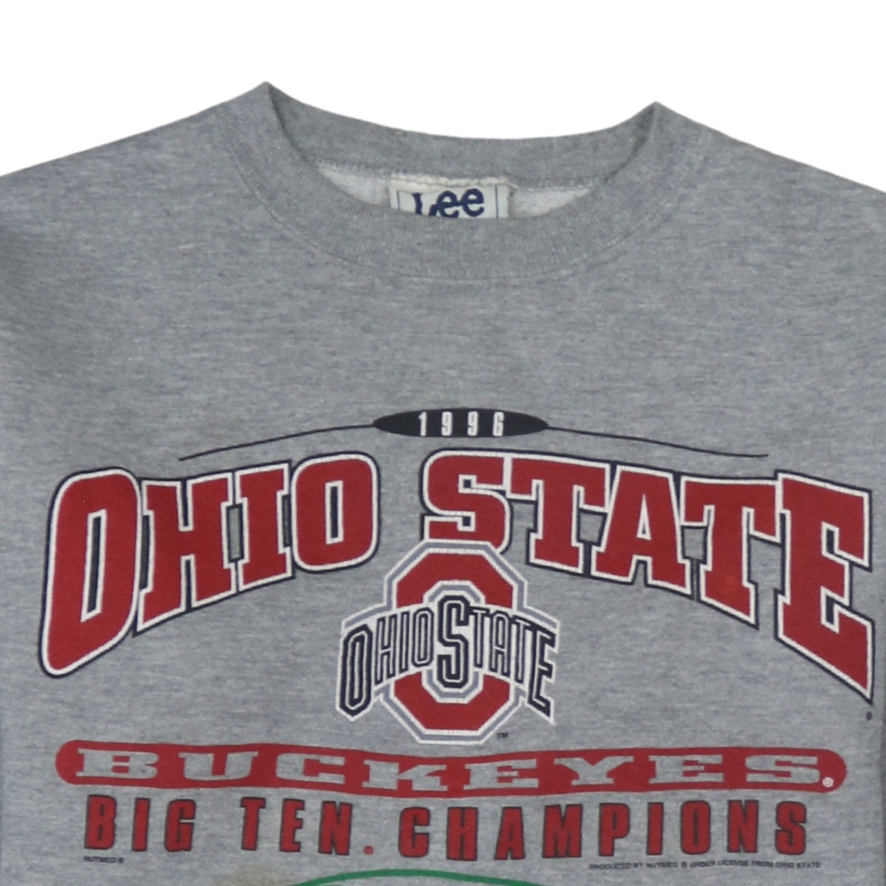Lee Sport Men's Grey Ohio State 1996 Pullover Sweatshirt L
