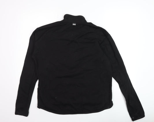 Helly Hansen Men's Black Fleece 1/4 Zip Pullover Sweatshirt L