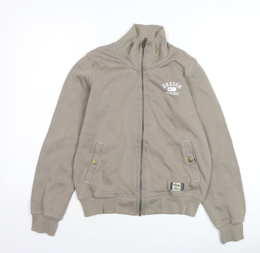 Nike Boys Grey Full Zip Hoodie Size M Oregon Graphic Print Sweatshirt