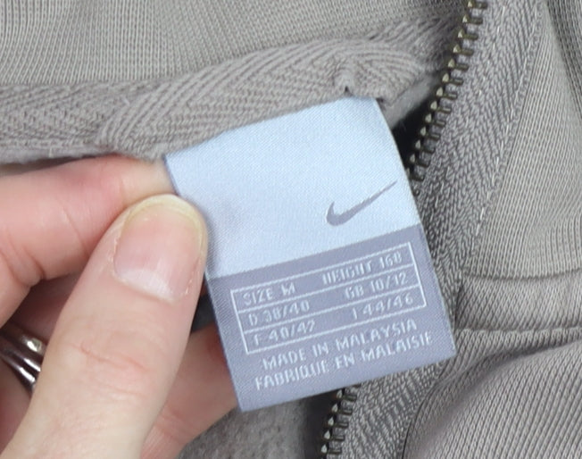 Nike Boys Grey Full Zip Hoodie Size M Oregon Graphic Print Sweatshirt