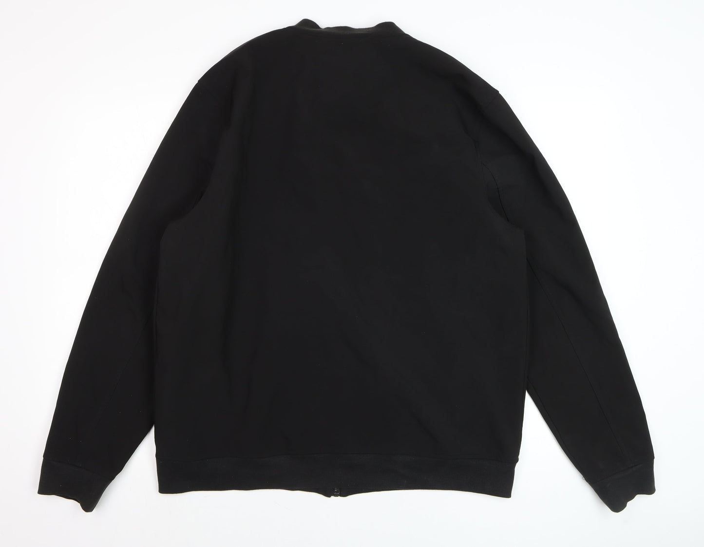Brave Soul Men's Black XL Bomber Jacket Lightweight Softshell Zip-Up
