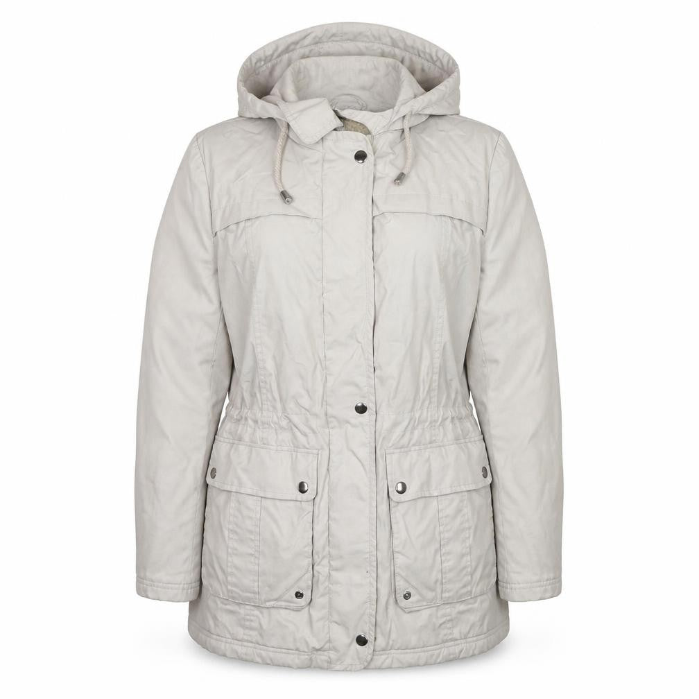 Marks & Spencer Women’s Beige Hooded Parka Jacket Size 14