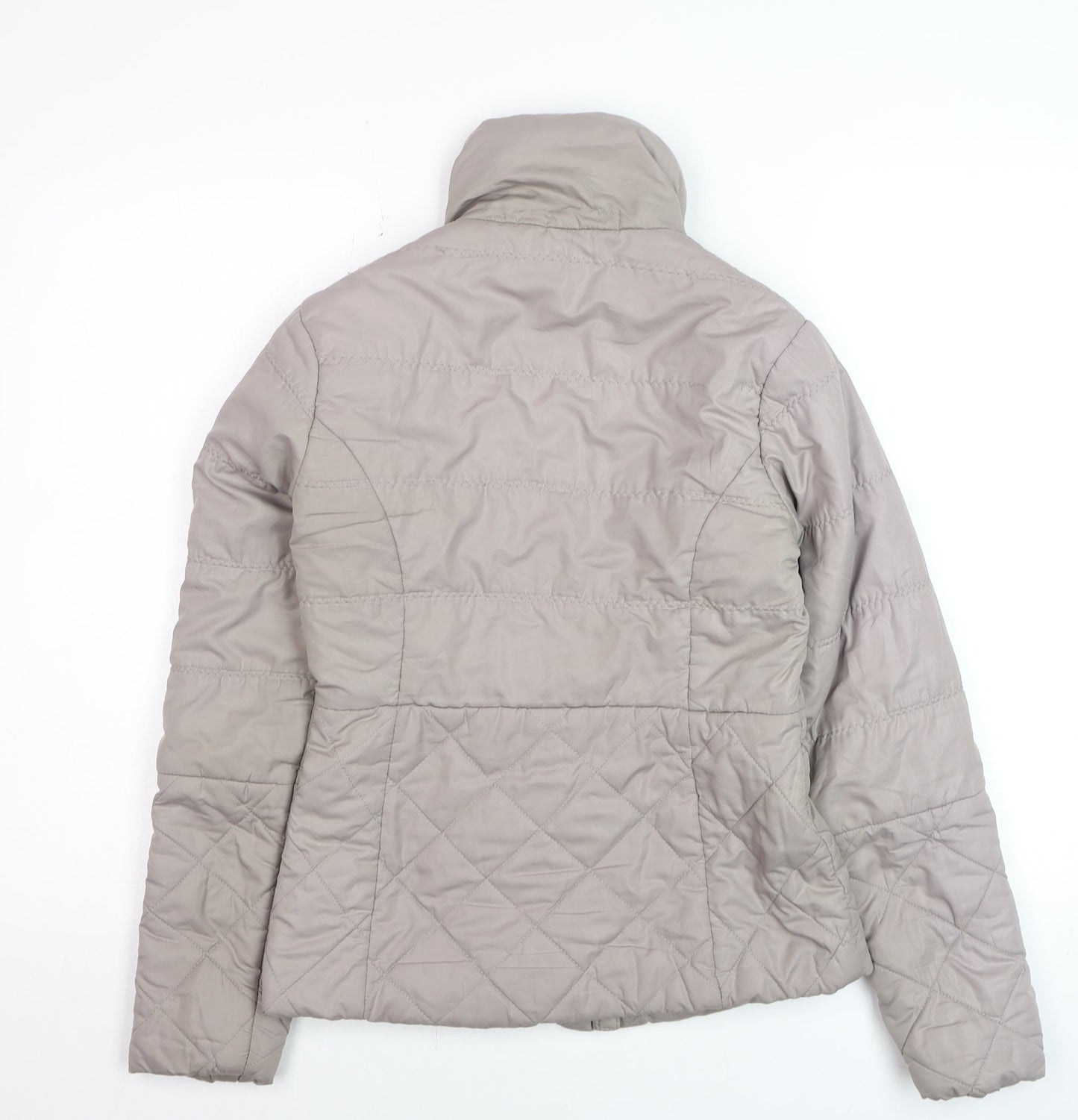 Top Secret Women Beige Quilted Puffer Jacket Size 6
