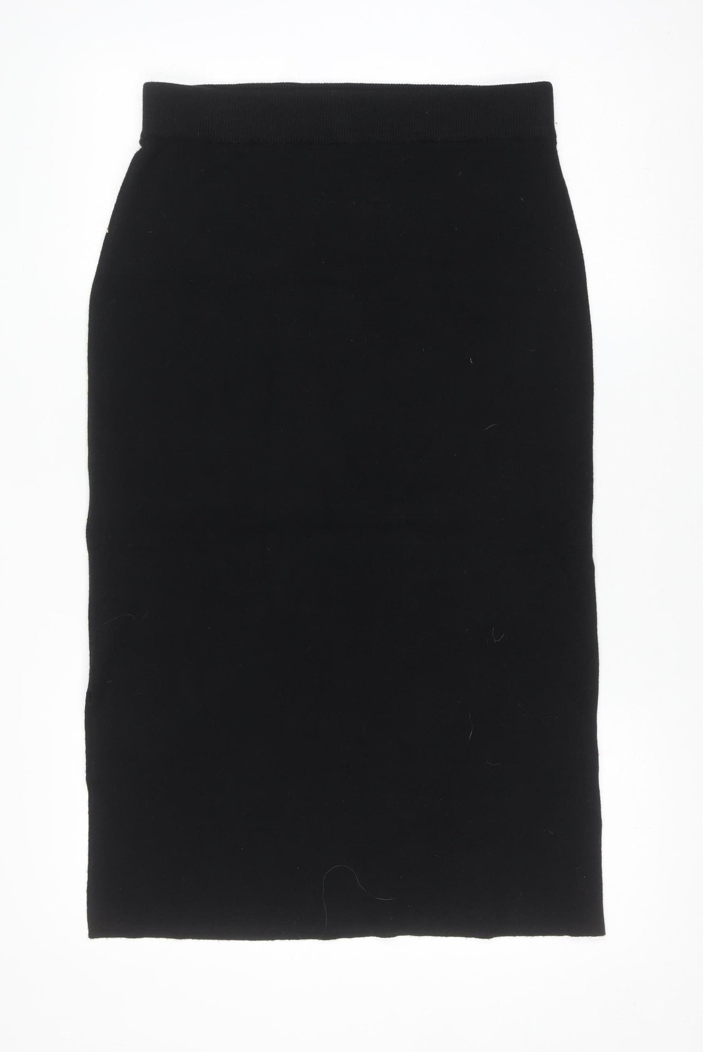 Lands' End Women's Black Knit Midi Pencil Skirt Size M