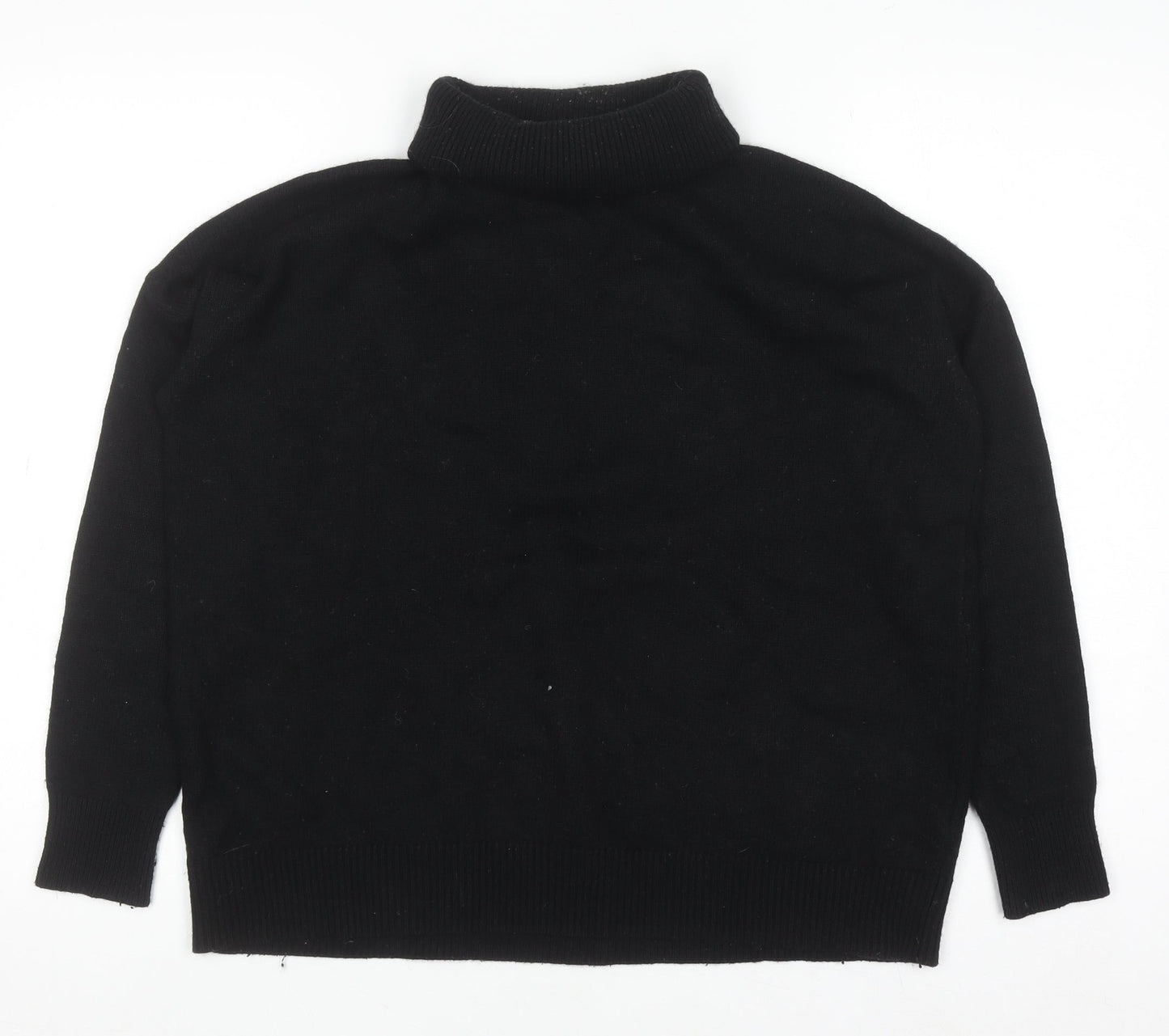 Boden Women’s Black Roll Neck Wool Blend Jumper Size S